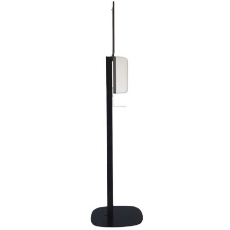 Approx STSanitizer02 Soporte Stand Negro para Dispensador AppSanitizer 300 x 300 x 1544 mm con Cartel Informativo